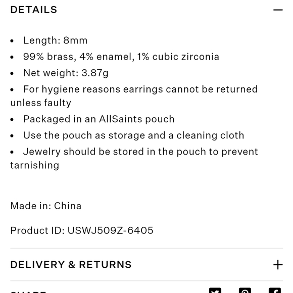 All saints cross earrings - Picture 5 of 7